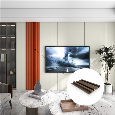 Nagubana vzdržljiva lesena zrnata stenska plošča WPC